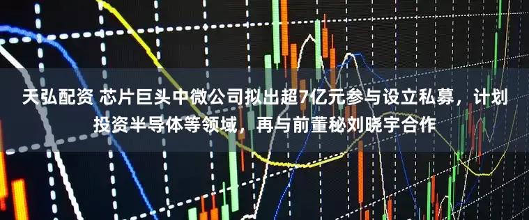天弘配资 芯片巨头中微公司拟出超7亿元参与设立私募，计划投资半导体等领域，再与前董秘刘晓宇合作